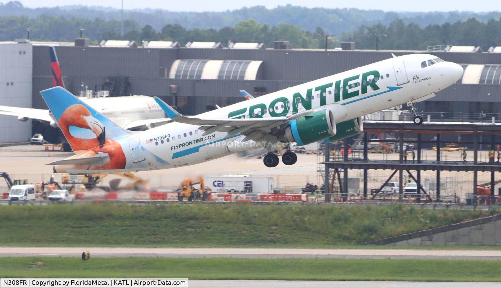 N308FR, 2017 Airbus A320-251N C/N 7538, FFT A32N Flo zx atl-gua, mggt