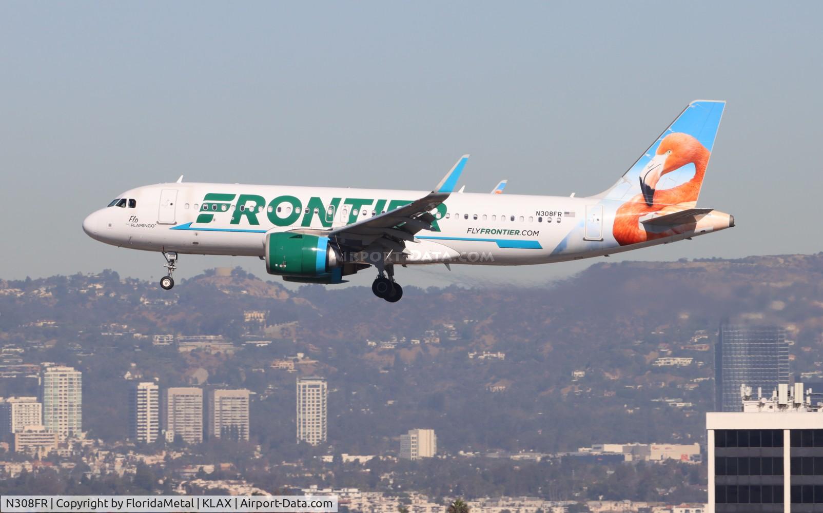 N308FR, 2017 Airbus A320-251N C/N 7538, FFT A32N Flo zx smf-lax