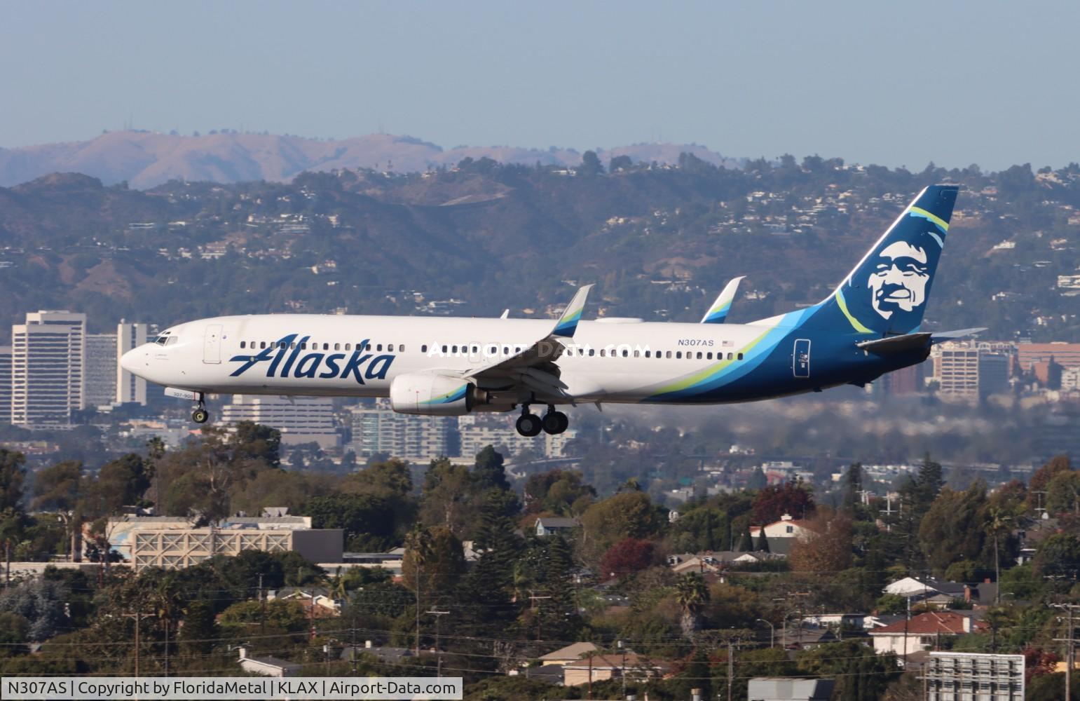 N307AS, 2001 Boeing 737-990 C/N 30015, ASA 739 zx sea-lax