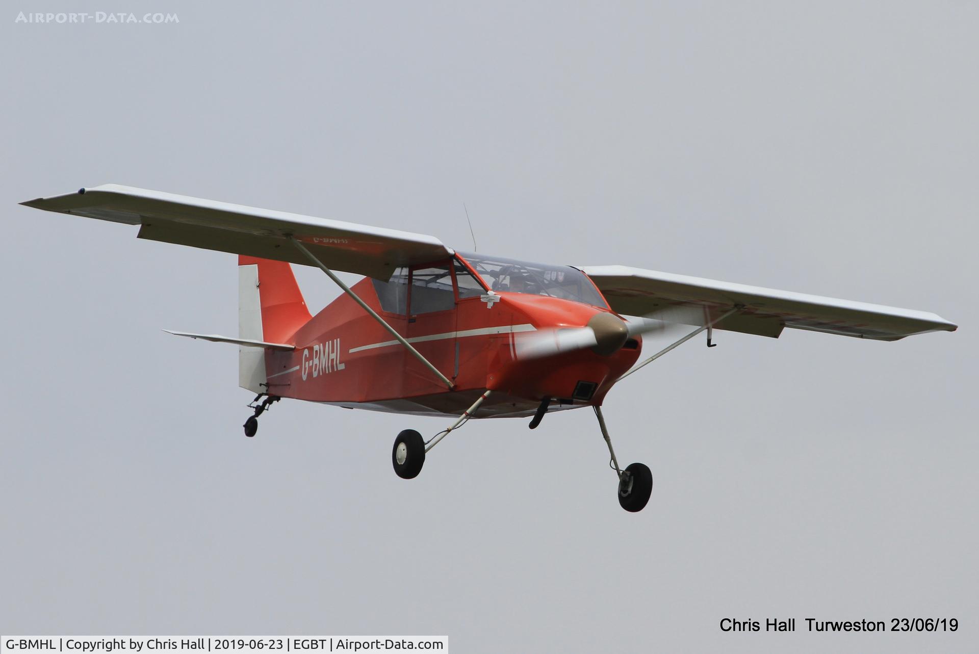 G-BMHL, 1986 Wittman W-8 Tailwind C/N PFA 031-10503, Turweston, Air Britain fly in