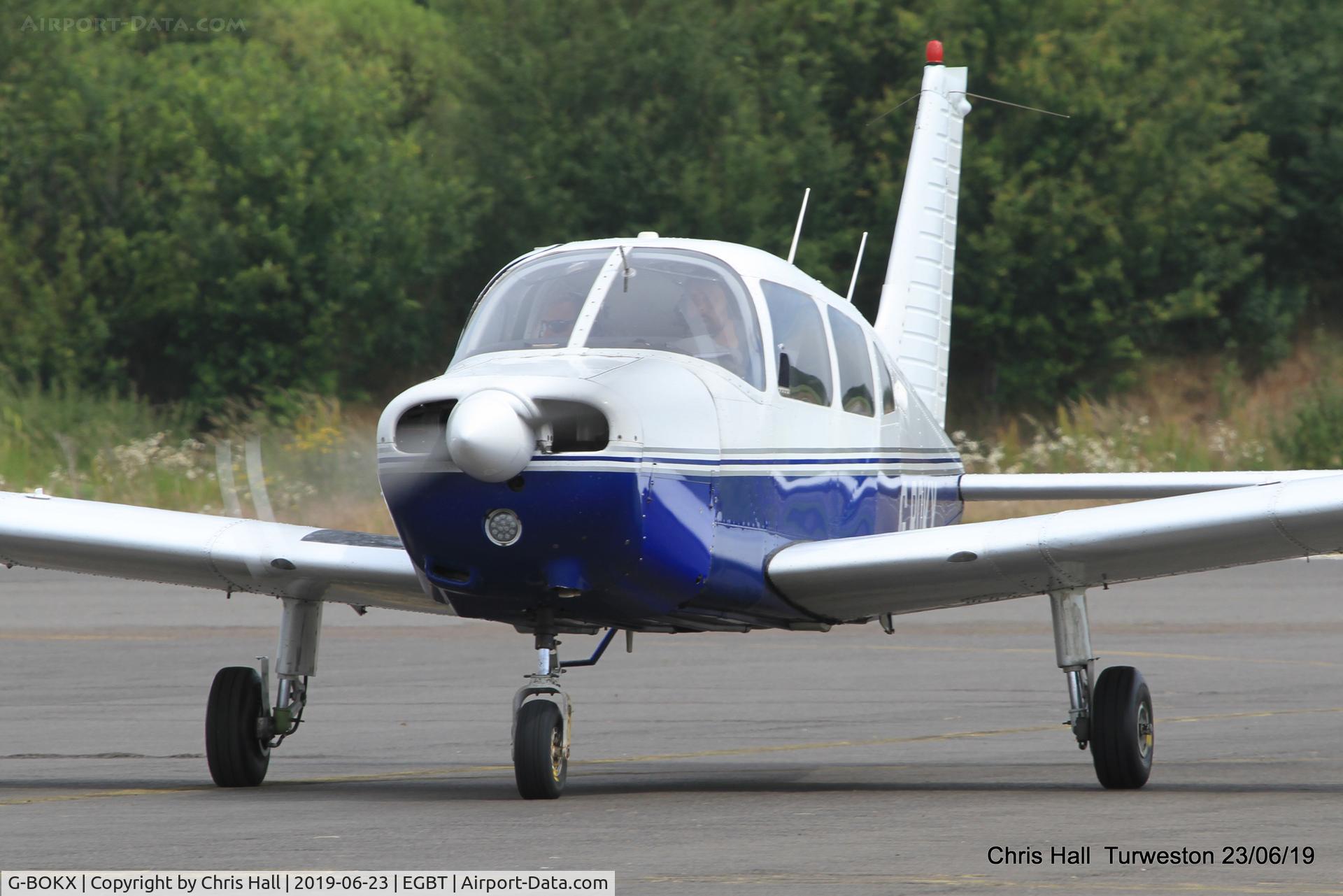 G-BOKX, 1978 Piper PA-28-161 Cherokee Warrior II C/N 28-7816680, Turweston, Air Britain fly in