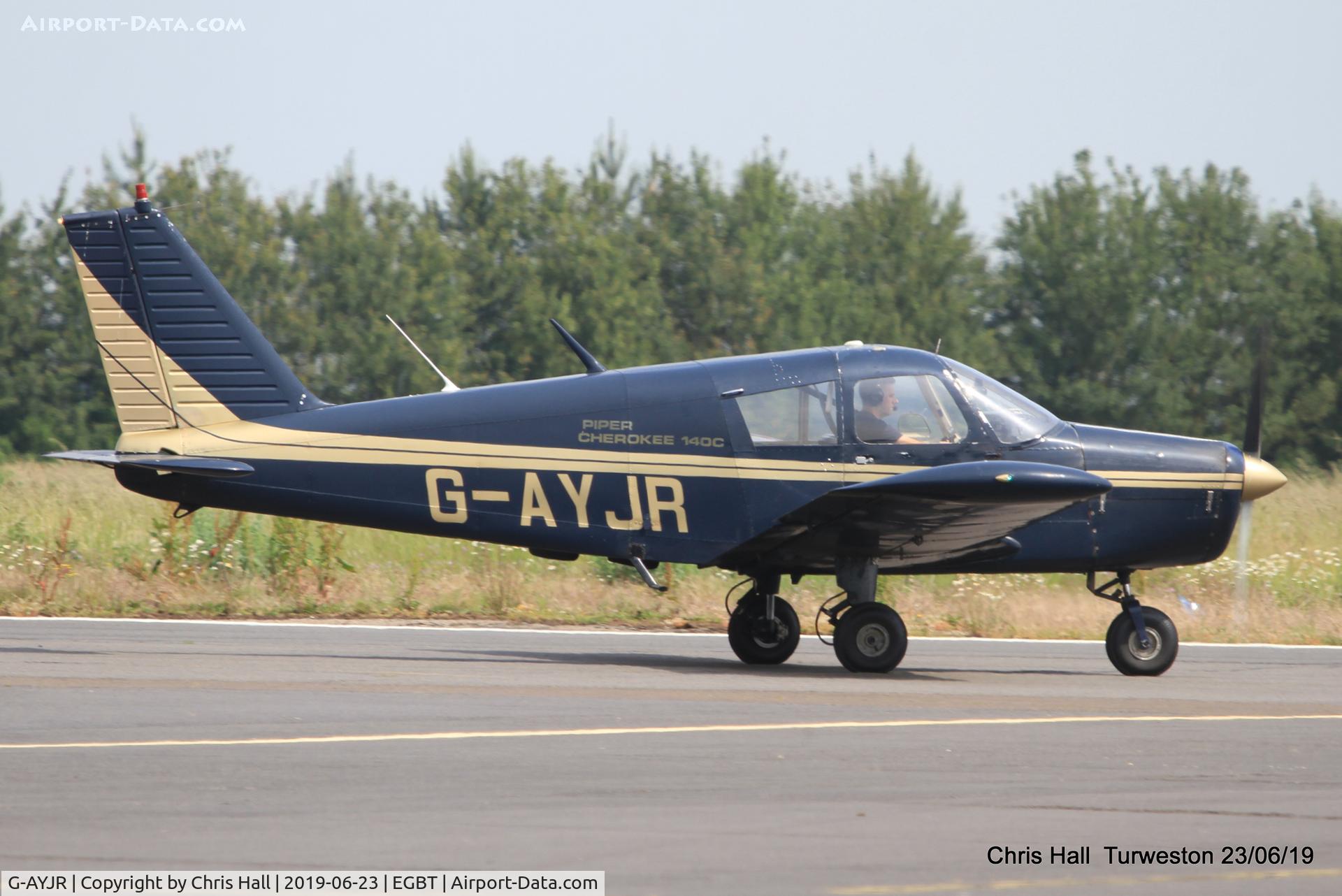 G-AYJR, 1970 Piper PA-28-140 Cherokee C/N 28-26694, Turweston, Air Britain fly in