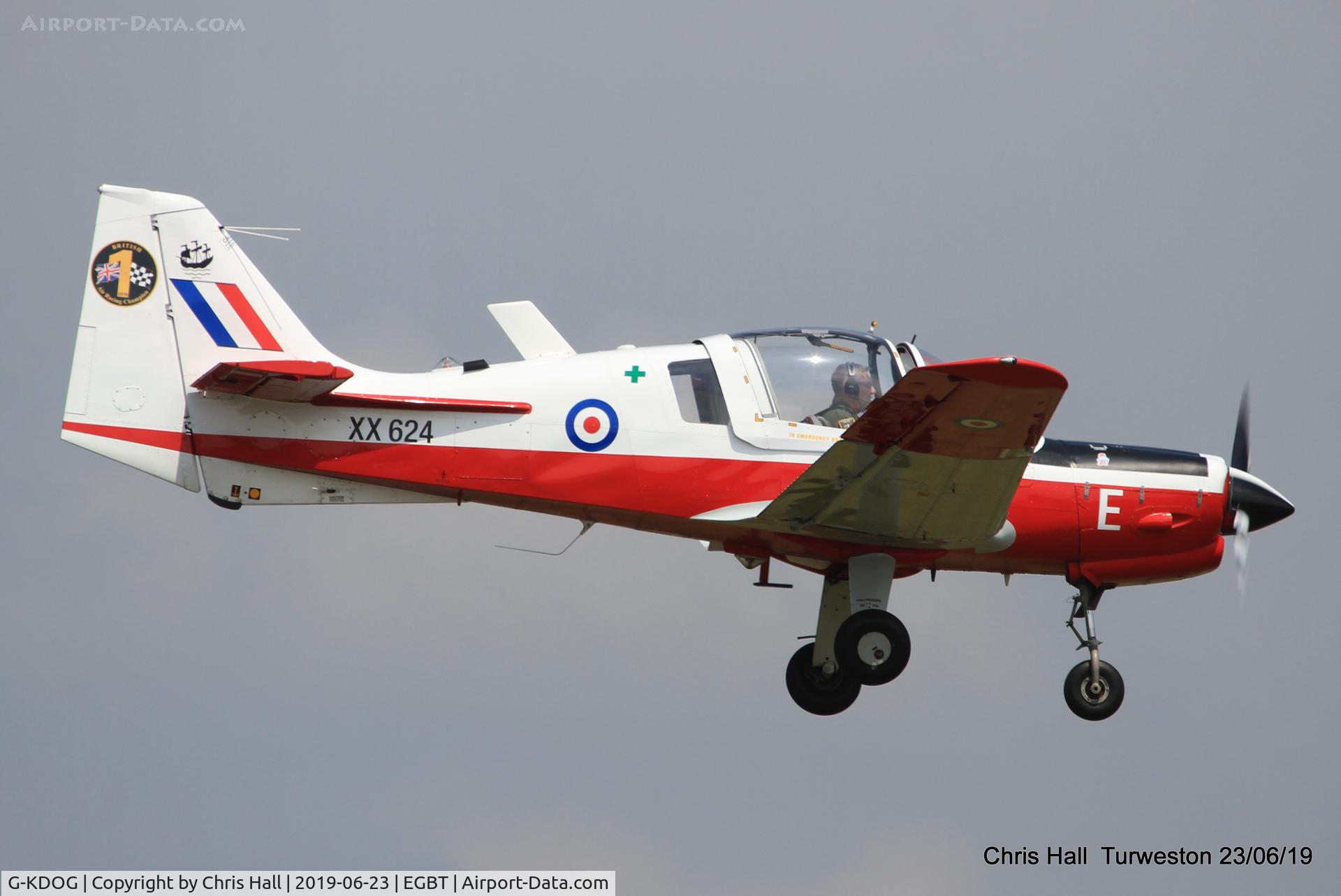G-KDOG, 1973 Scottish Aviation Bulldog Series 120 Model 121 C/N BH120/289, Turweston, Air Britain fly in
