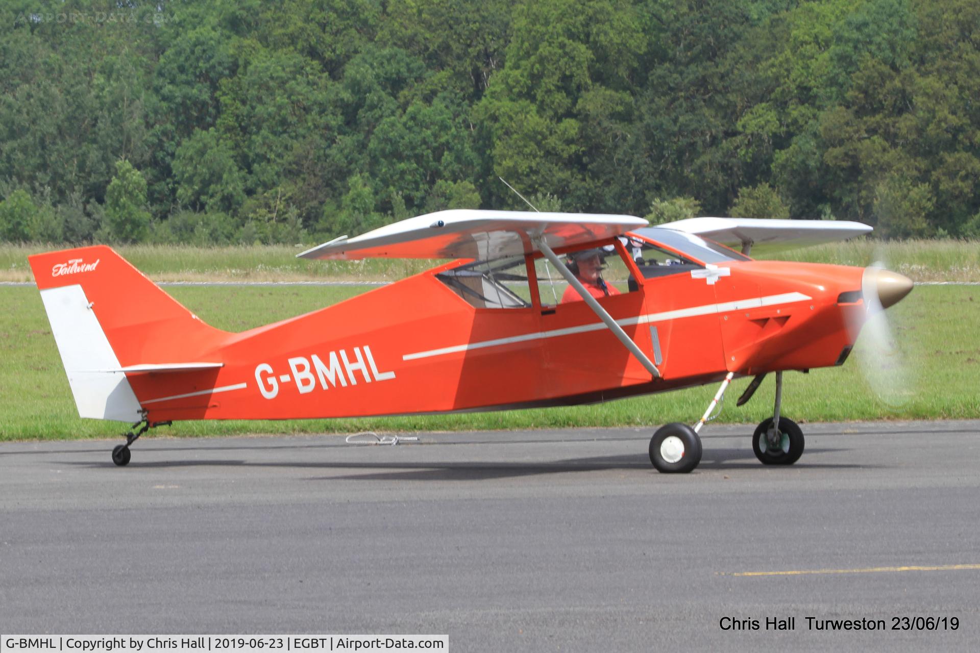 G-BMHL, 1986 Wittman W-8 Tailwind C/N PFA 031-10503, Turweston, Air Britain fly in