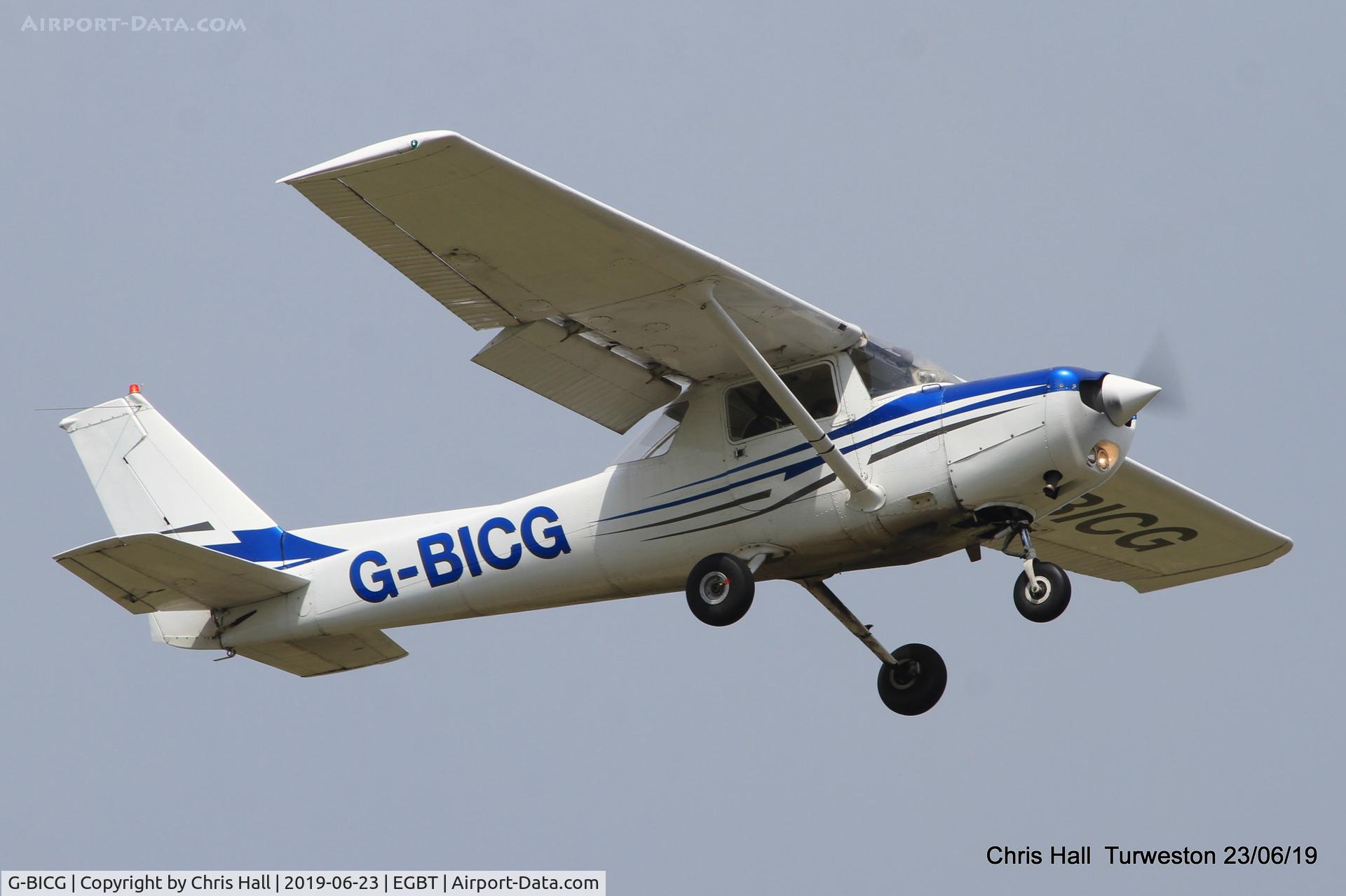G-BICG, 1980 Reims F152 C/N 1796, Turweston, Air Britain fly in