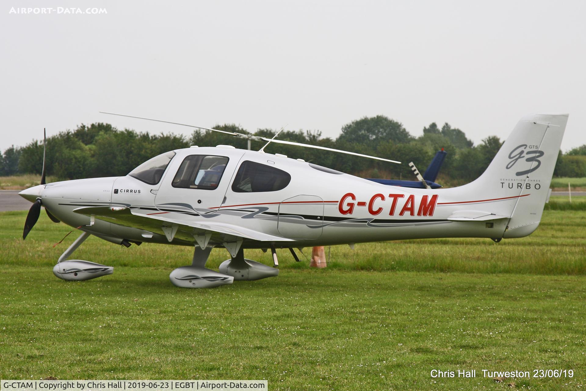 G-CTAM, 2007 Cirrus SR22 G3 GTS Turbo C/N 2740, Turweston, Air Britain fly in