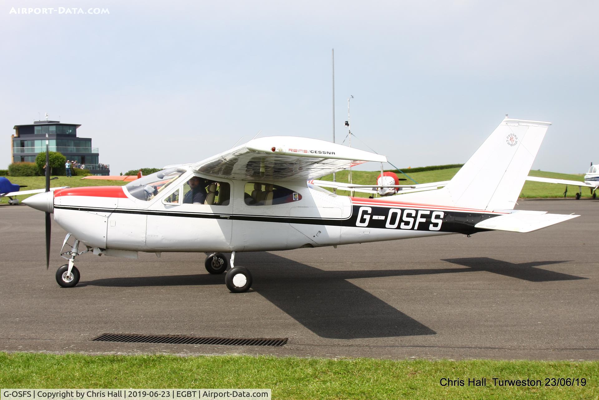 G-OSFS, 1973 Reims F177RG Cardinal RG C/N 177RG0082, Turweston, Air Britain fly in