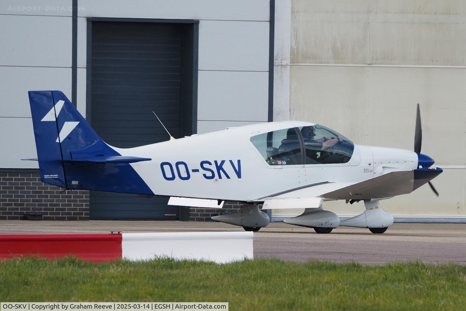 OO-SKV, 2021 Robin DR-400-140B Major Major C/N 2757, Just landed at Norwich.