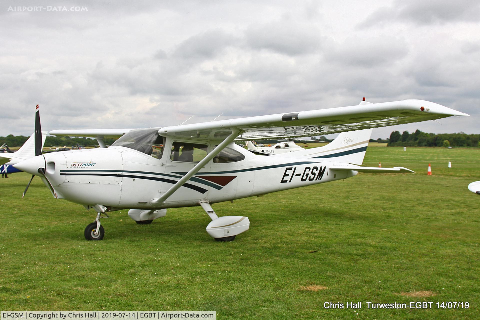 EI-GSM, 1998 Cessna 182S Skylane C/N 18280188, Turweston, British Grand Prix weekend