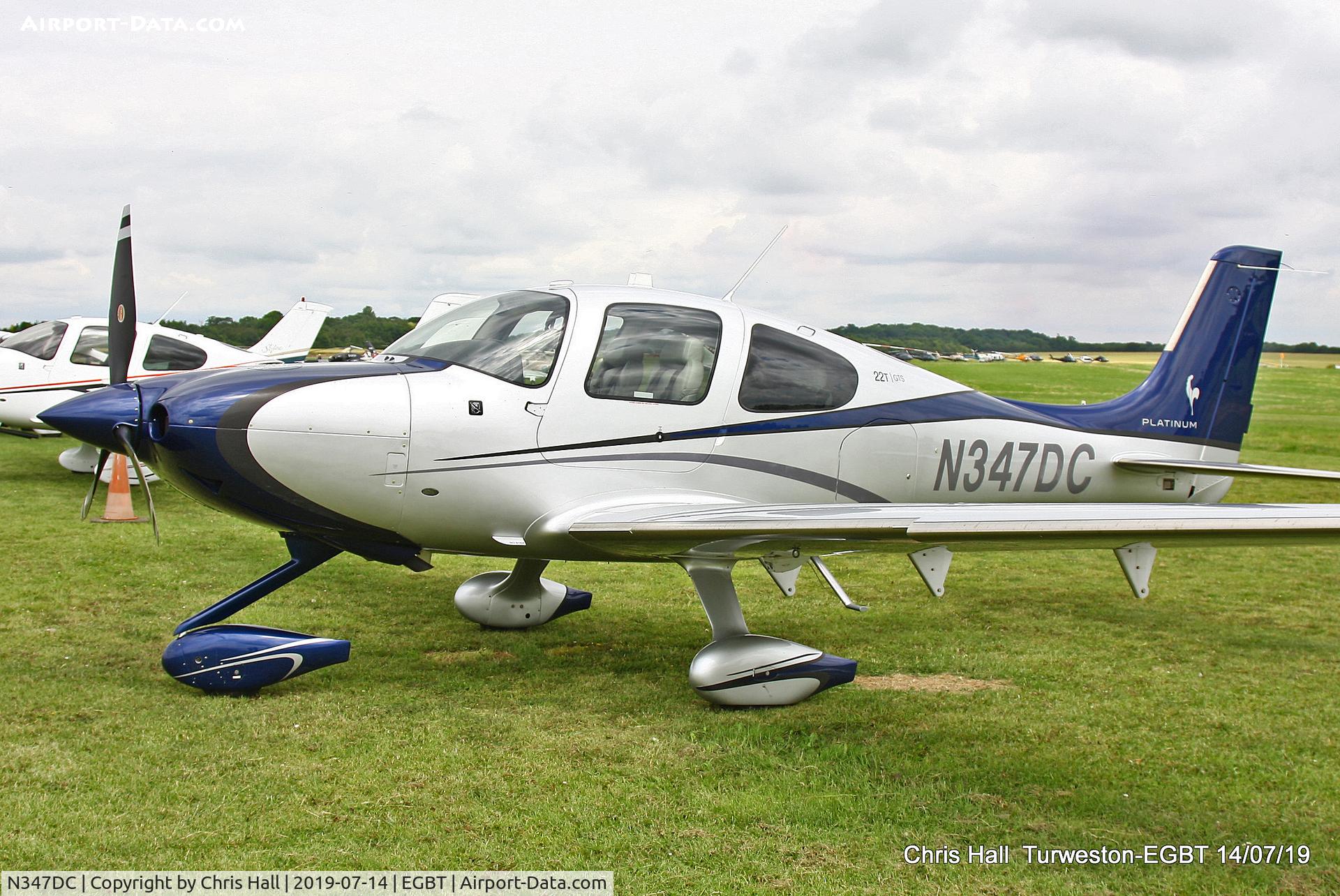 N347DC, 2015 Cirrus SR-22T G5-GTS Platinum C/N 1104, Turweston, British Grand Prix weekend