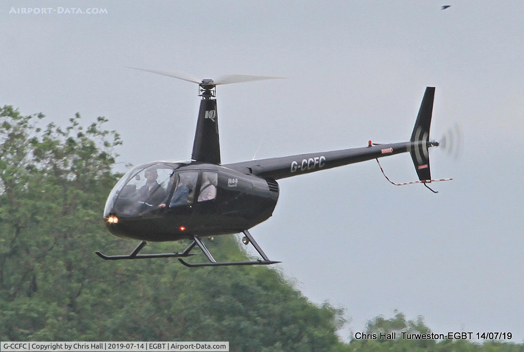 G-CCFC, 2003 Robinson R44 Raven II C/N 10151, Turweston, British Grand Prix weekend