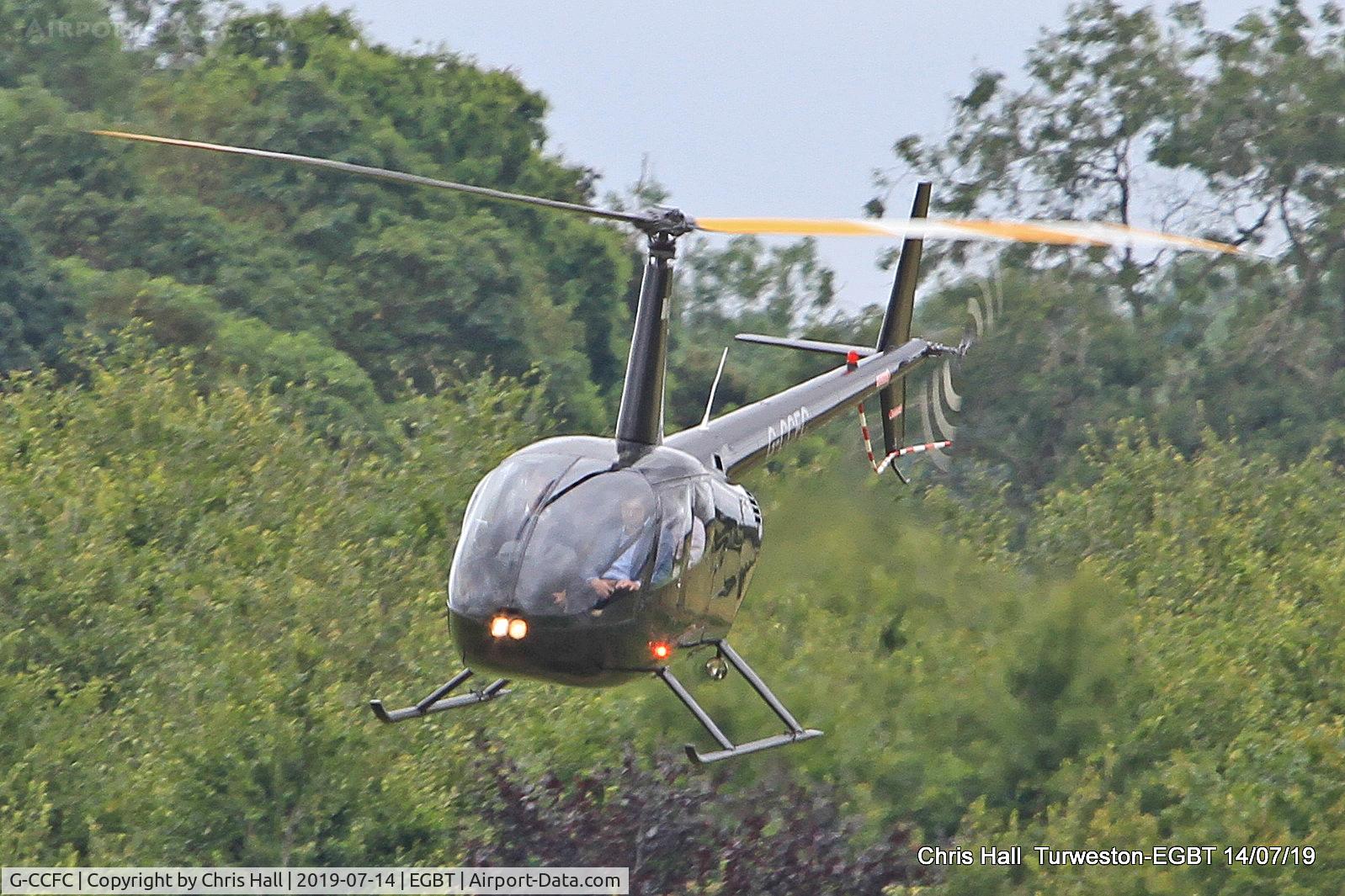 G-CCFC, 2003 Robinson R44 Raven II C/N 10151, Turweston, British Grand Prix weekend