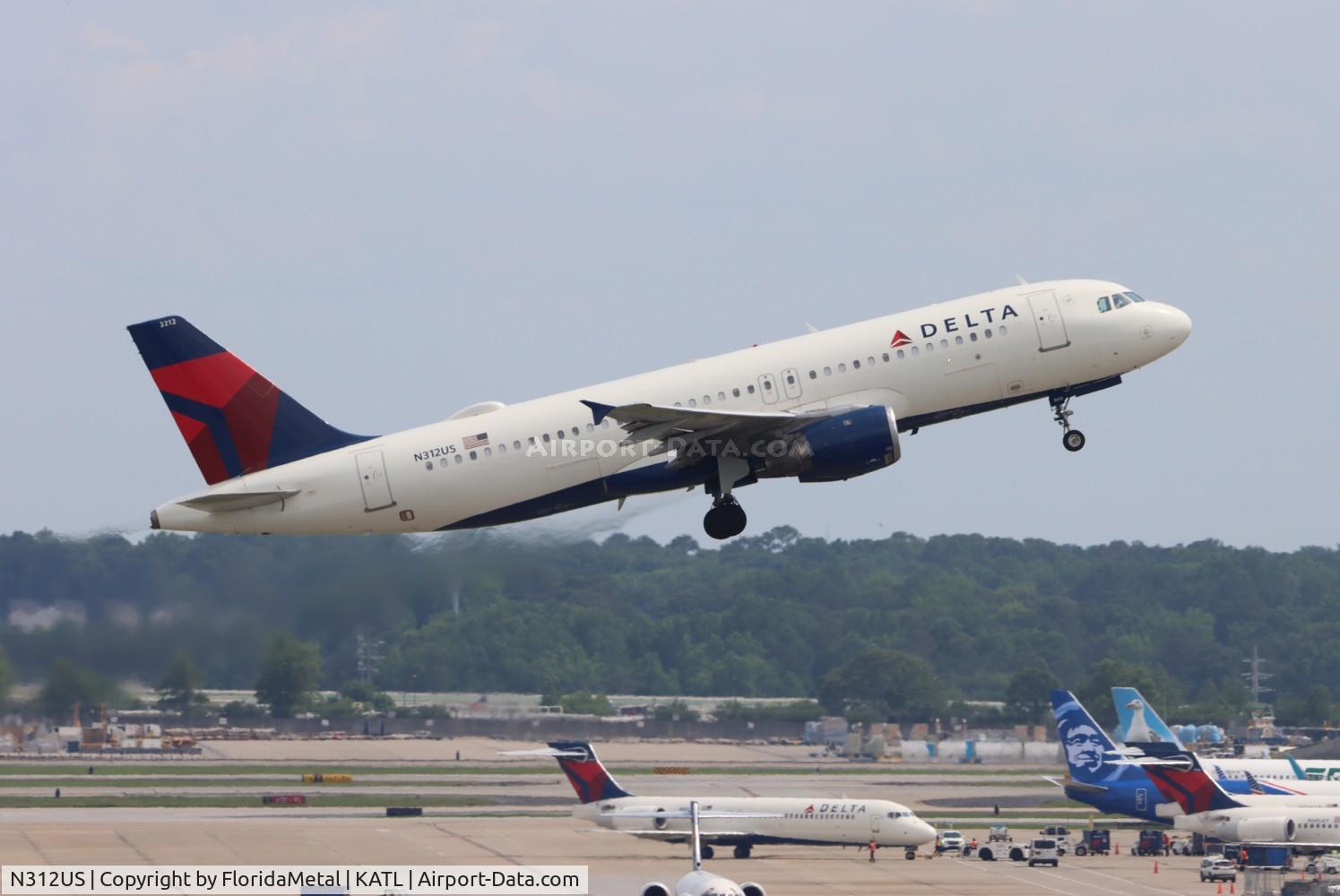 N312US, 1990 Airbus A320-211 C/N 152, DAL A320 zx atl-syr