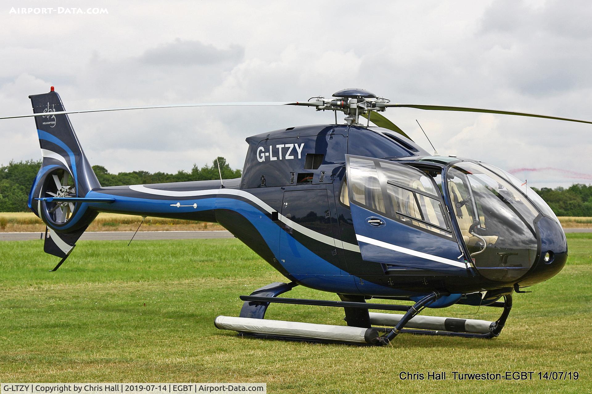G-LTZY, 1999 Eurocopter EC-120B Colibri C/N 1073, Turweston, British Grand Prix weekend