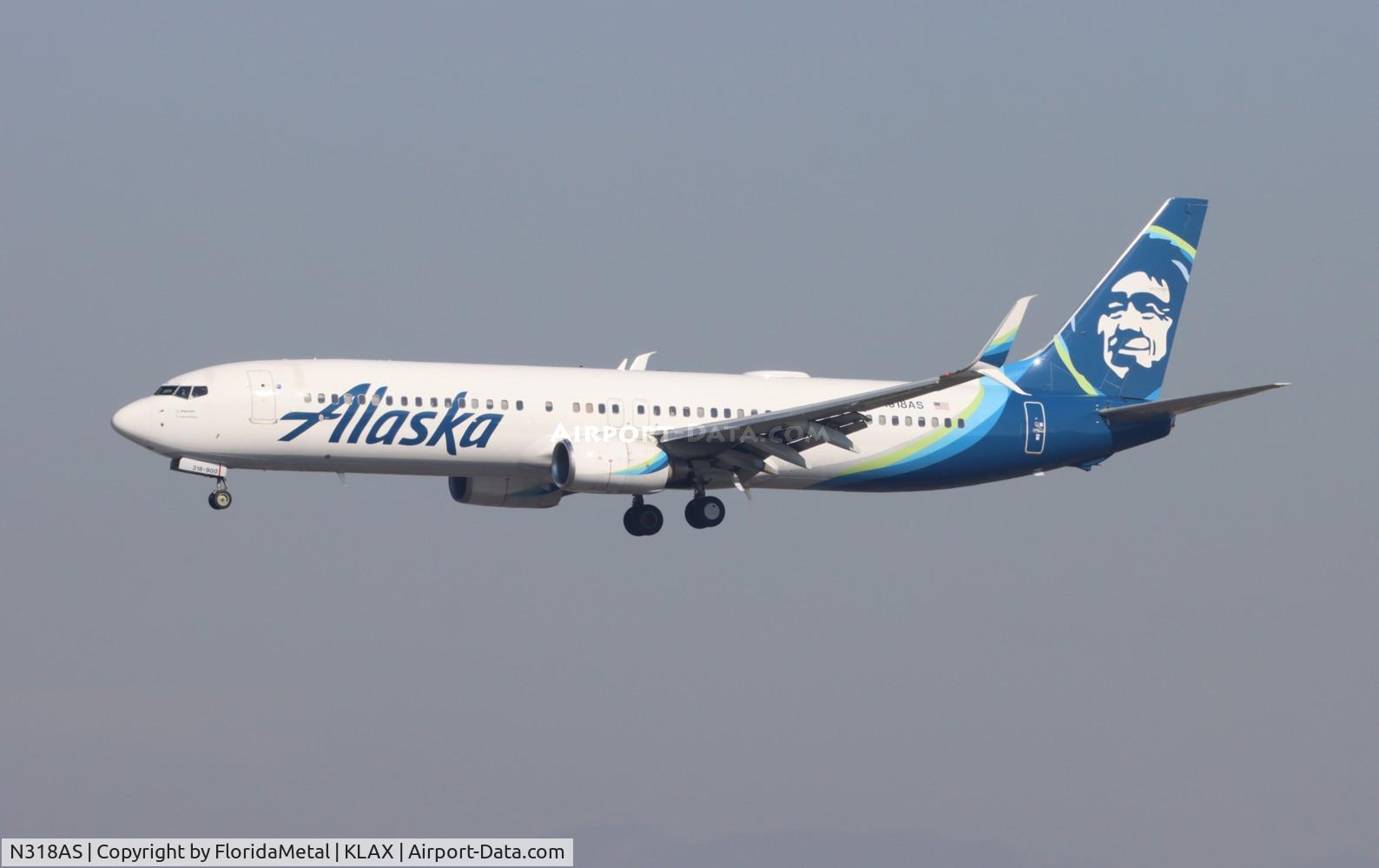 N318AS, 2003 Boeing 737-990 C/N 30018, ASA 739 zx sea-lax