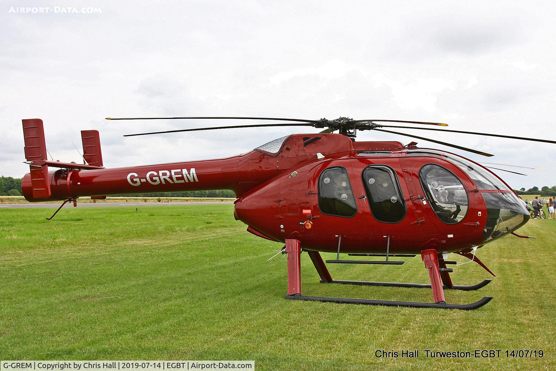 G-GREM, 2005 McDonnell Douglas MD-600N C/N RN053, Turweston, British Grand Prix weekend