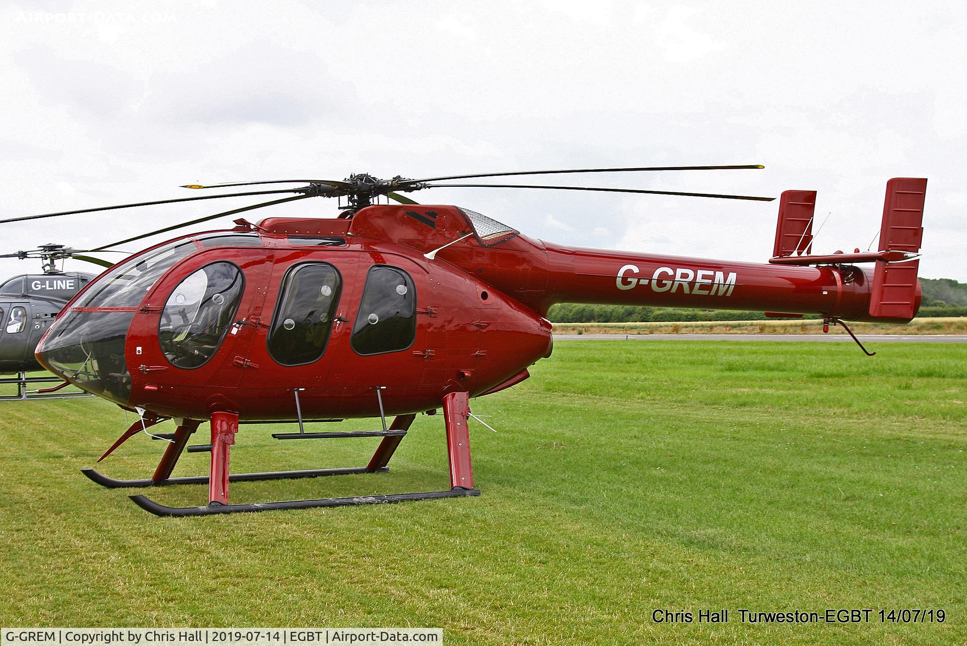 G-GREM, 2005 McDonnell Douglas MD-600N C/N RN053, Turweston, British Grand Prix weekend