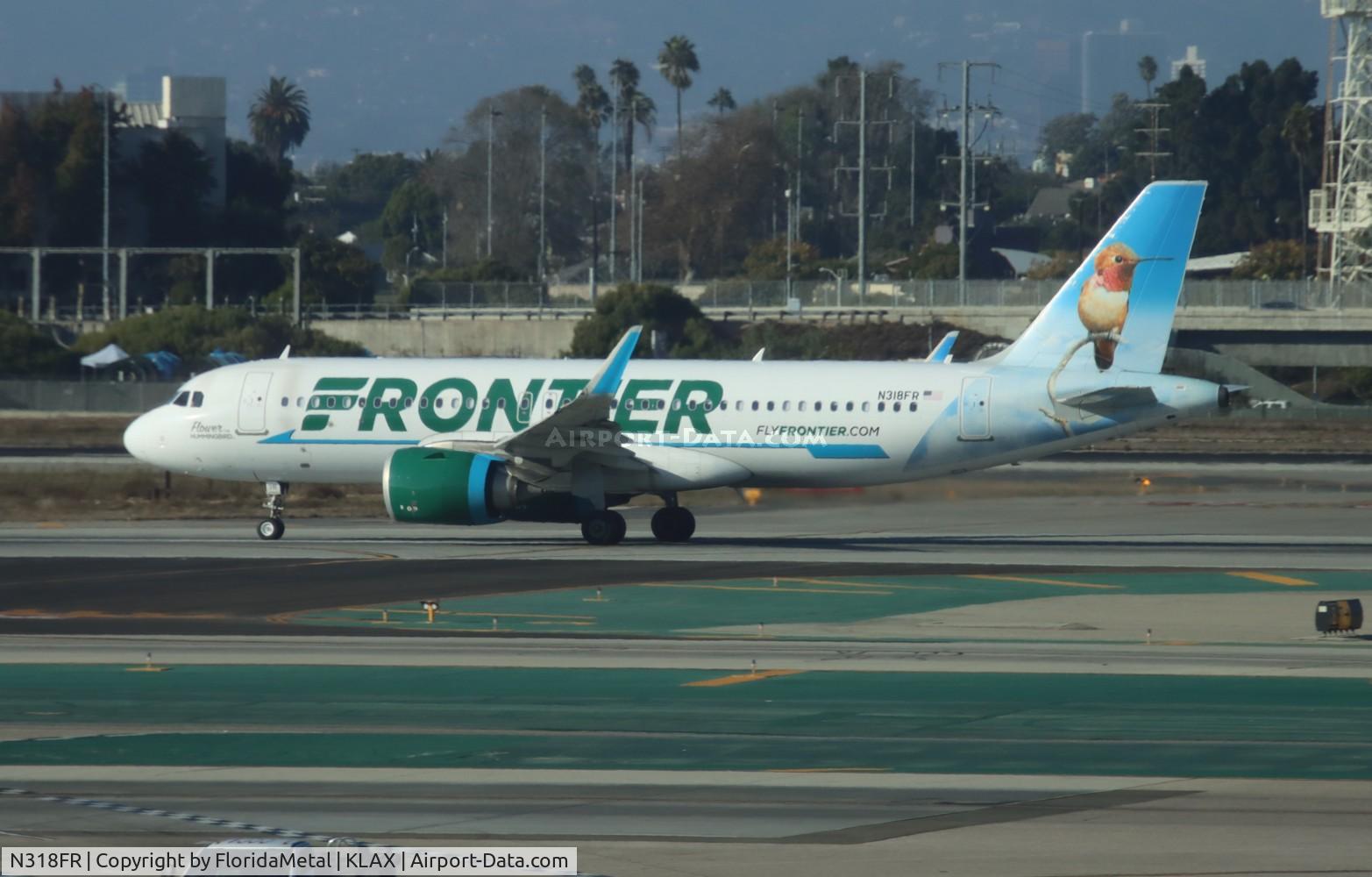 N318FR, 2017 Airbus A320-251N C/N 7946, FFT A32N Flower zx lax-dfw