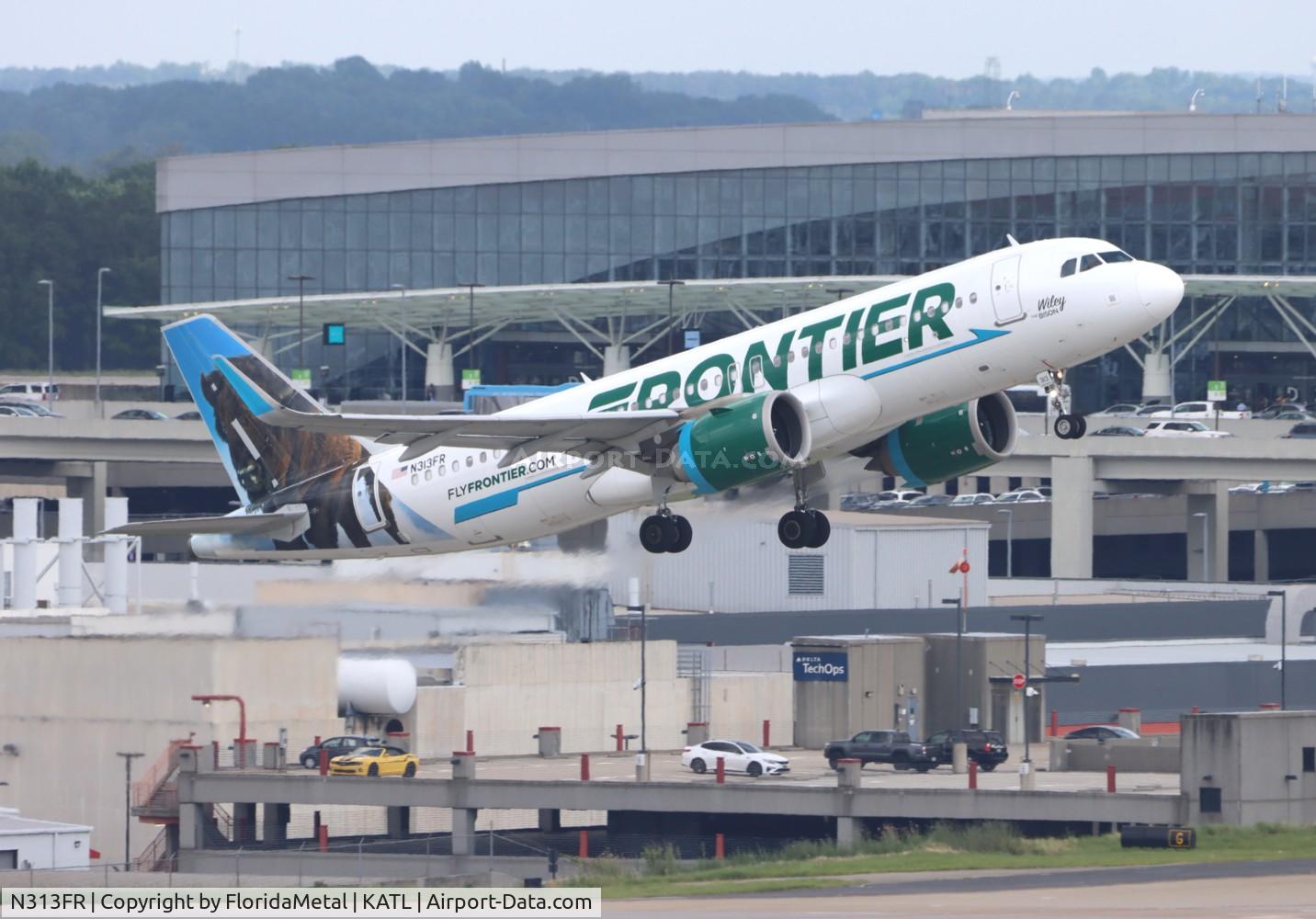 N313FR, 2017 Airbus A320-251N C/N 7727, FFT A32N Wiley zx atl-cvg
