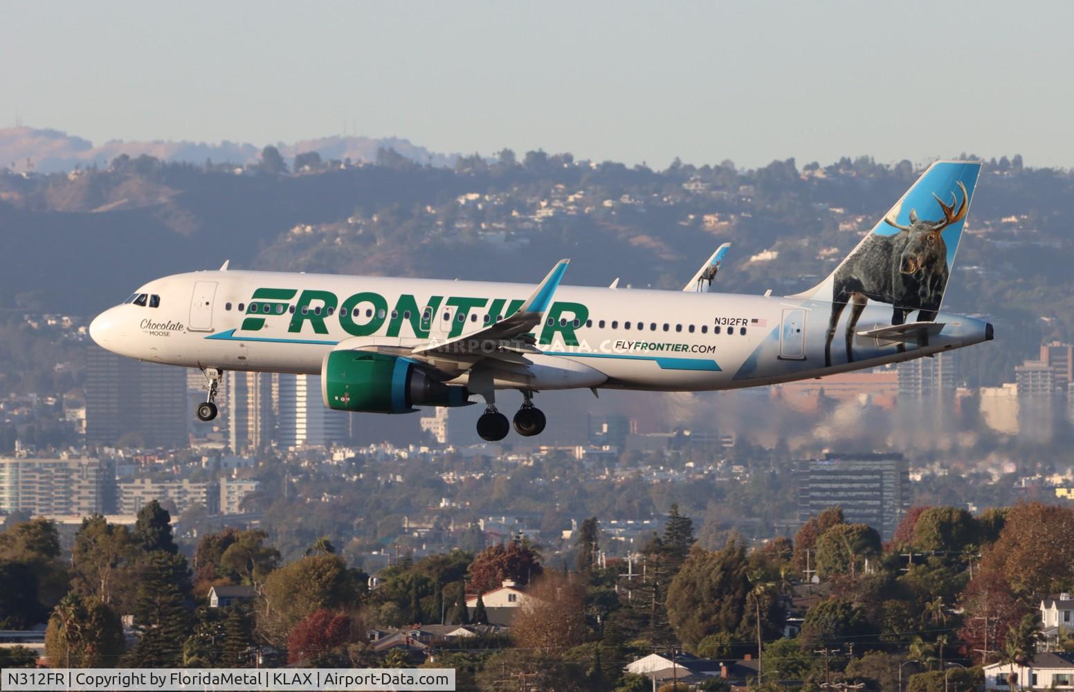 N312FR, 2017 Airbus A320-251N C/N 7768, FFT A32N Chocolate zx sfo-lax