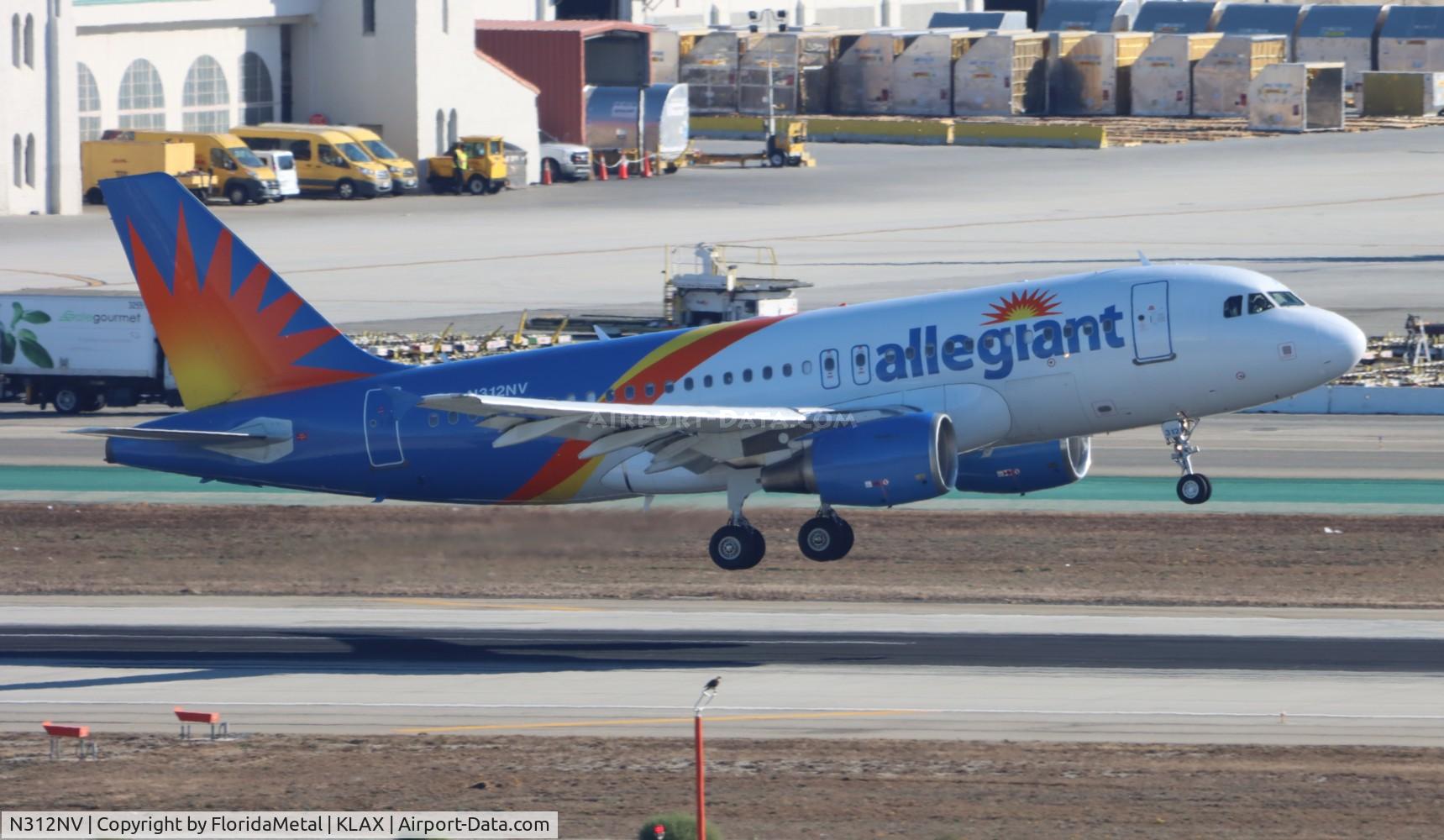 N312NV, 2004 Airbus A319-111 C/N 2289, AAY A319 zx xna-lax