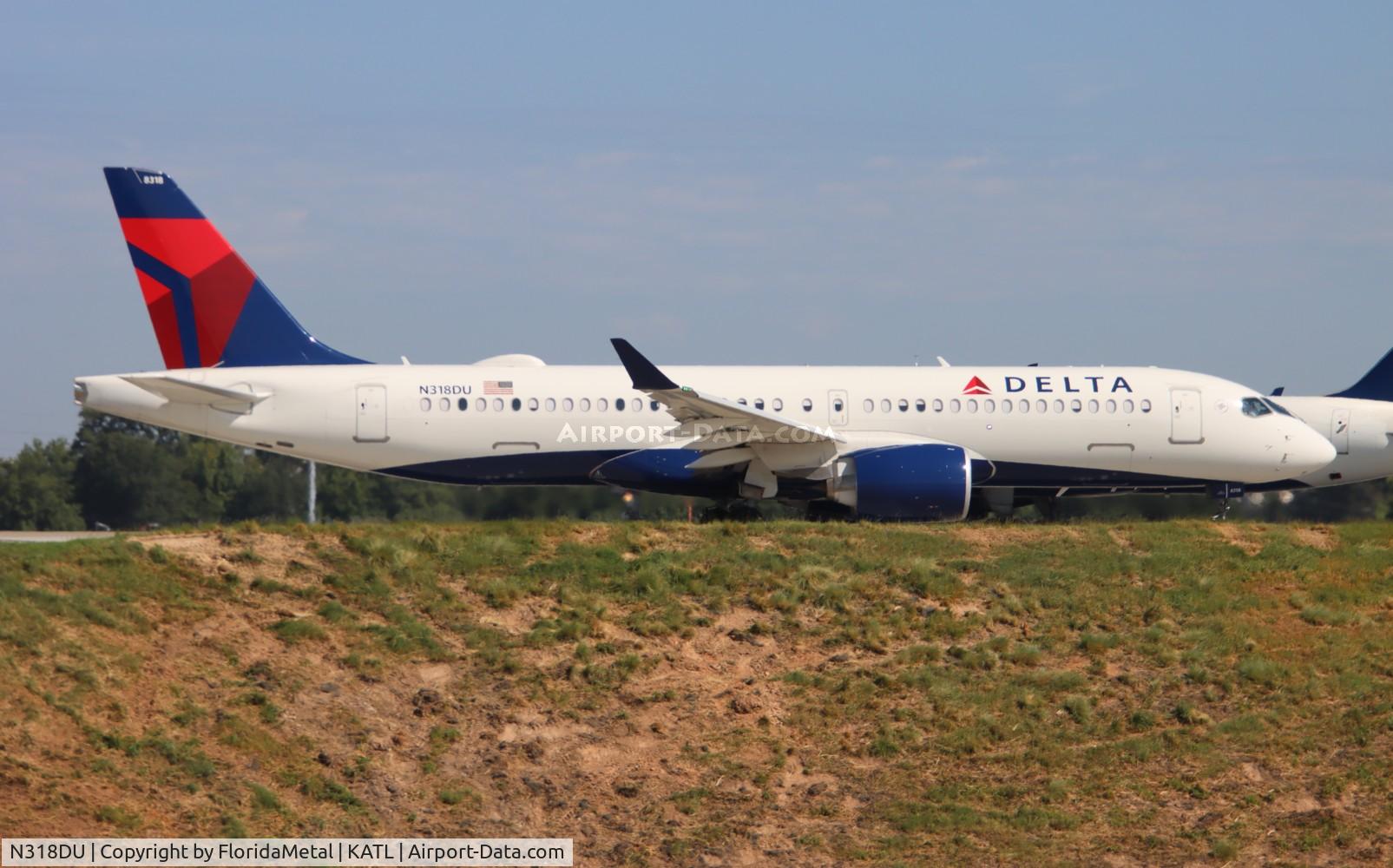 N318DU, 2023 Airbus A220-371 C/N 55220, DAL A223 zx atl-bur