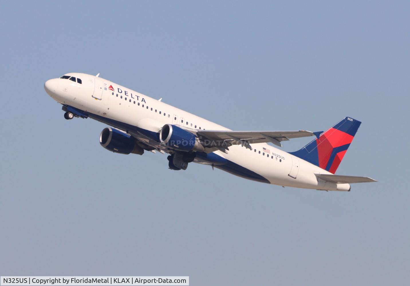 N325US, 1992 Airbus A320-211 C/N 281, DAL A320 zx lax-aus