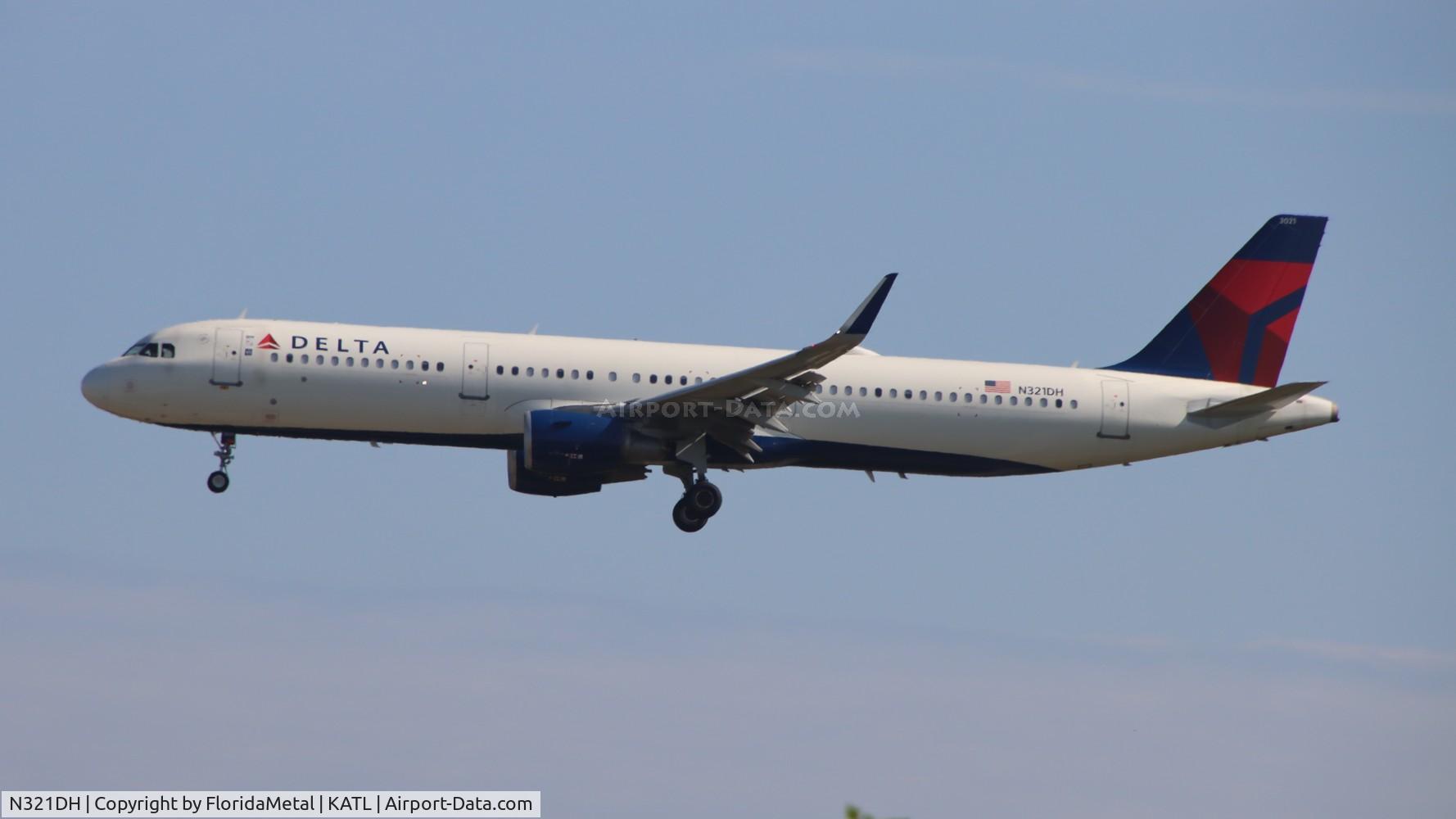 N321DH, 2017 Airbus A321-211 C/N 7592, DAL A321 zx den-atl