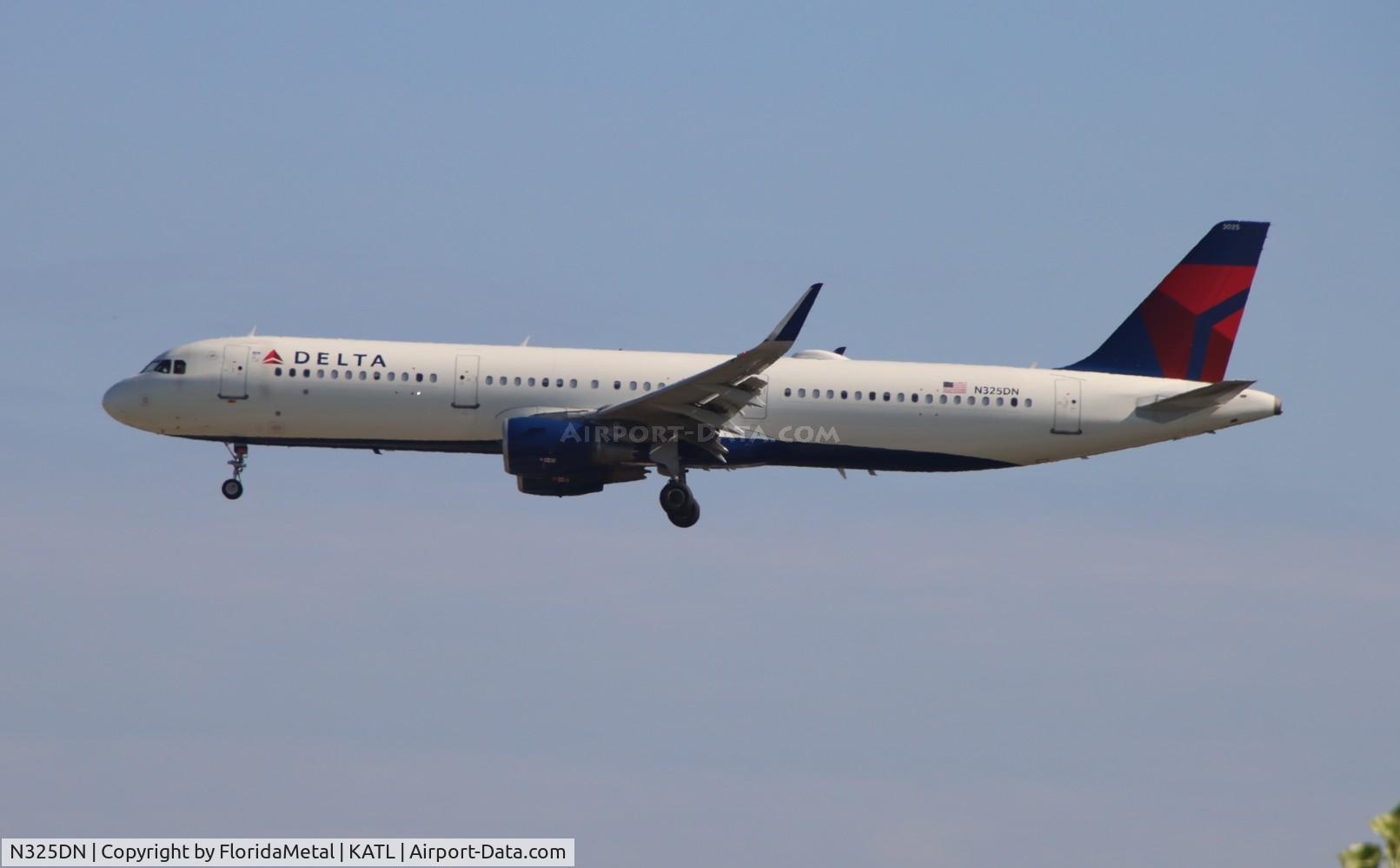 N325DN, 2017 Airbus A321-211 C/N 7709, DAL A321 zx lga-atl
