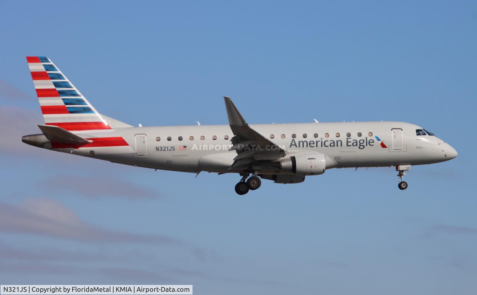 N321JS, 2014 Embraer 175LR (ERJ-170-200LR) C/N 17000444, ENV/AE E175 zx cmh-mia