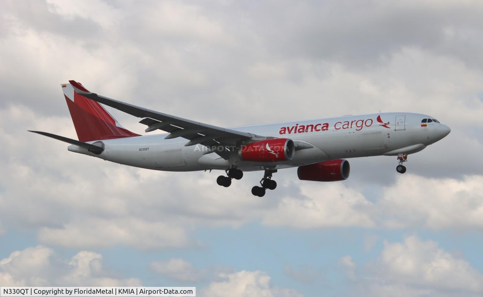 N330QT, 2012 Airbus A330-243F C/N 1368, Avianca Cargo A330-200F zx bog, skbo-mia