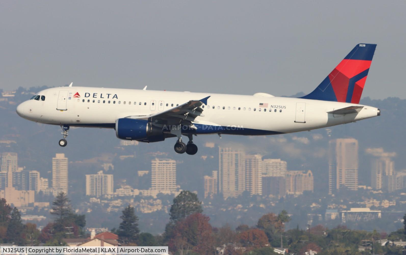 N325US, 1992 Airbus A320-211 C/N 281, DAL A320 zx sea-lax