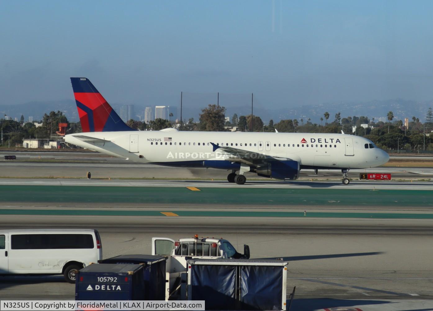 N325US, 1992 Airbus A320-211 C/N 281, DAL A320 zx lax-sfo