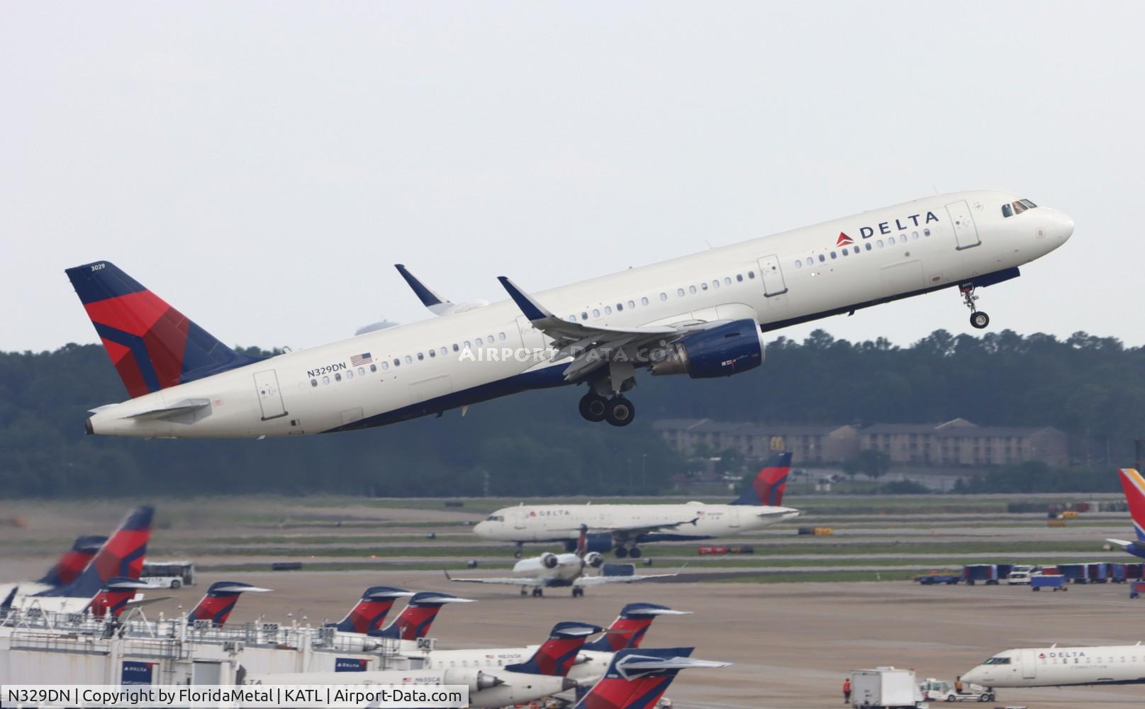 N329DN, 2017 Airbus A321-211 C/N 7885, DAL A321 zx atl-den