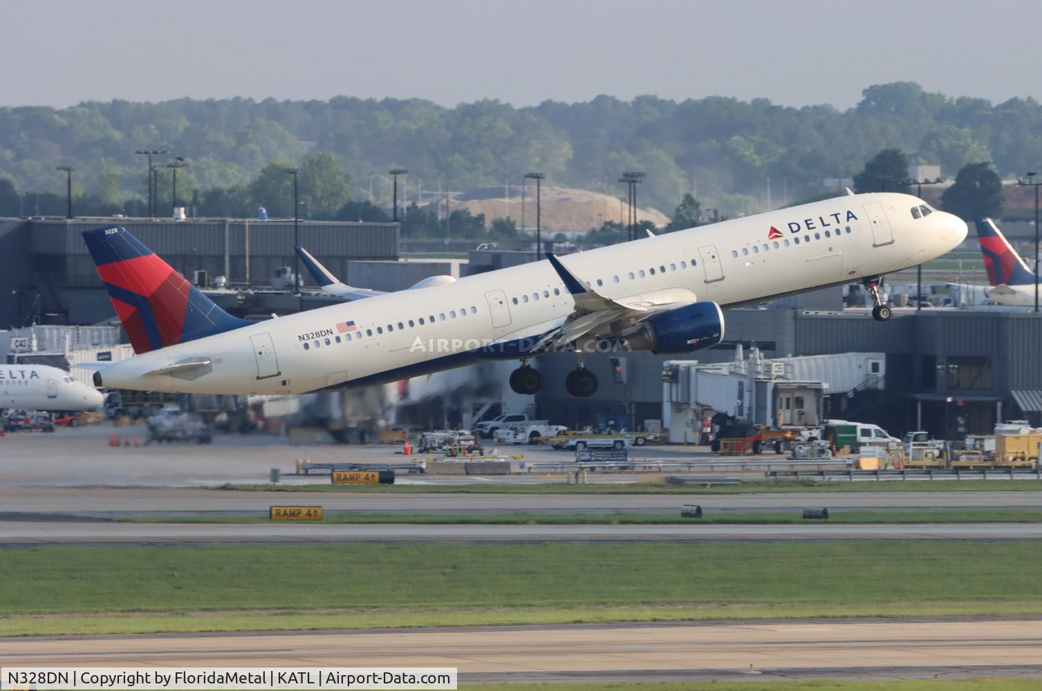 N328DN, 2017 Airbus A321-211 C/N 7840, DAL A321 zx atl-phl