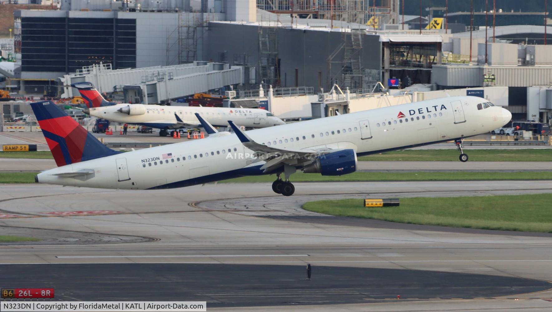 N323DN, 2017 Airbus A321-211 C/N 7672, DAL A321 zx atl-san