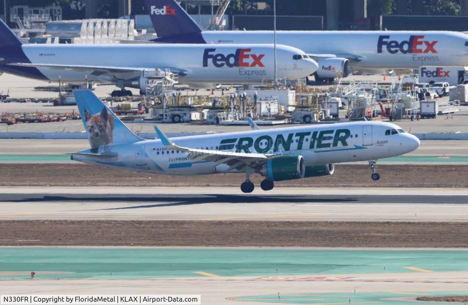N330FR, 2018 Airbus A320-251N C/N 8219, FFT A32N Junior zx las-lax