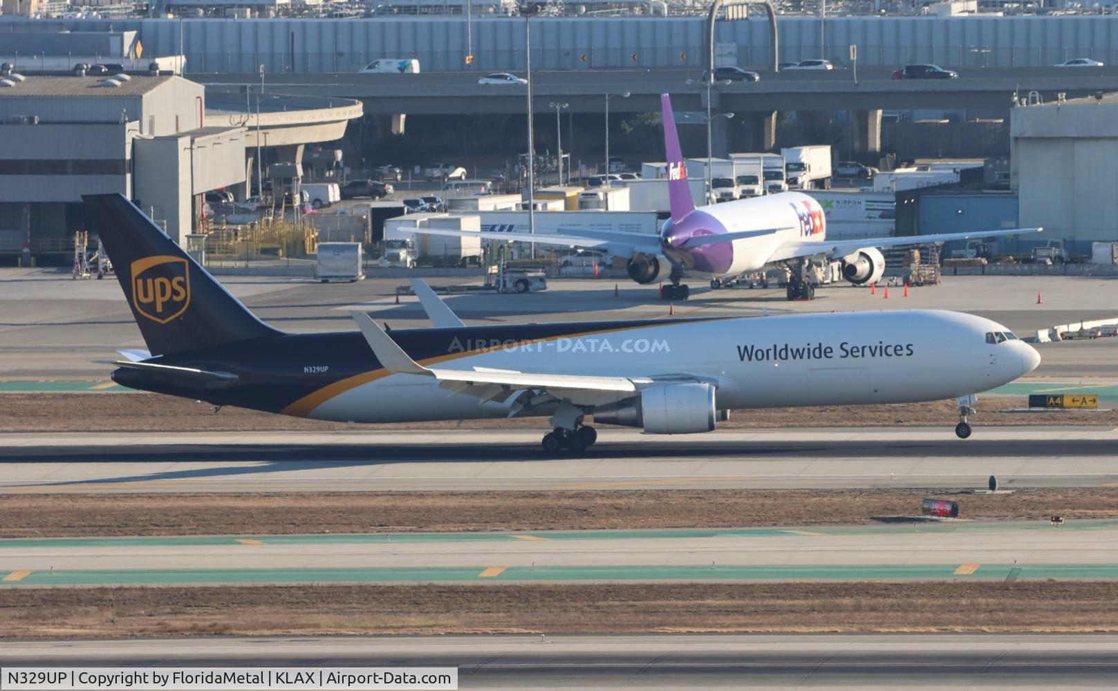 N329UP, 1999 Boeing 767-34AF C/N 27755, UPS 767-300F zx sdf-lax