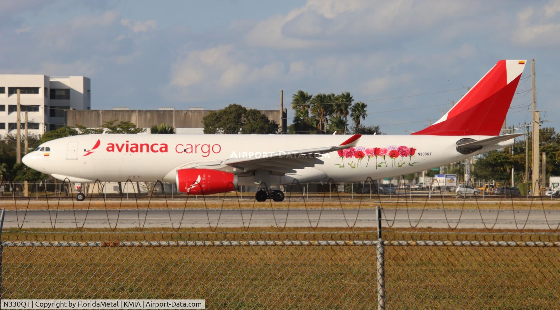 N330QT, 2012 Airbus A330-243F C/N 1368, Avianca Cargo A330-200F zx mia-gye,segu