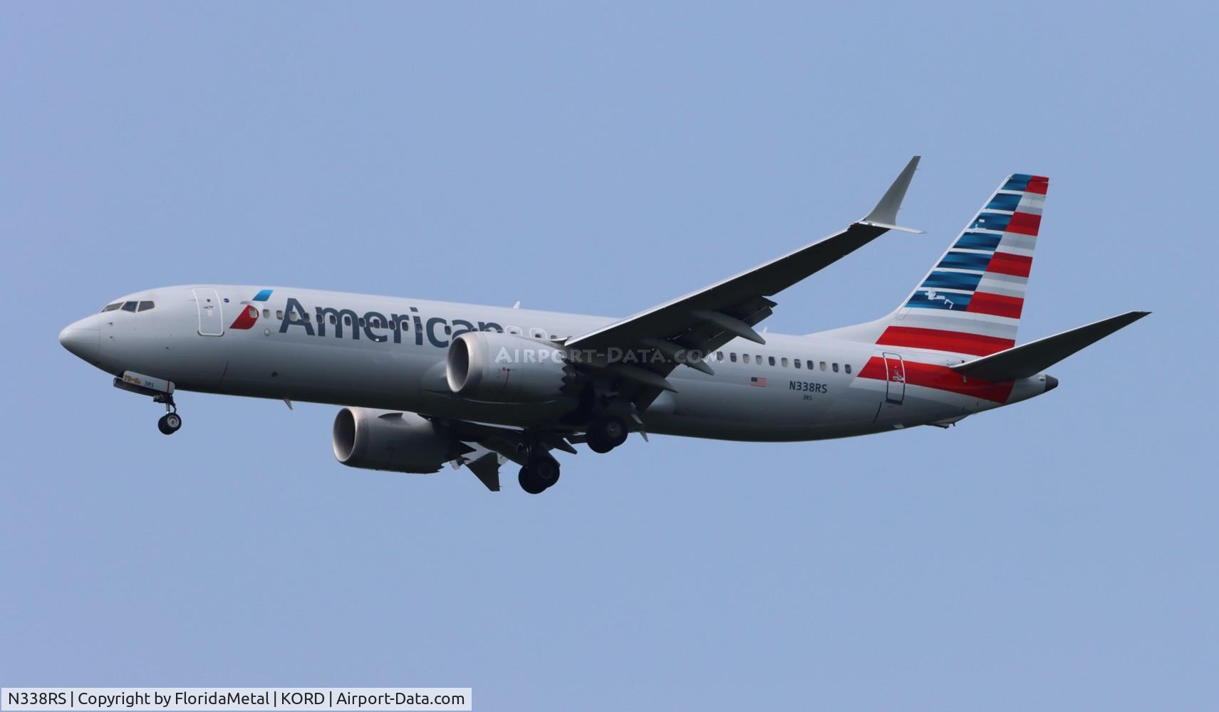 N338RS, 2018 Boeing 737-8 MAX C/N 44458, AAL 737-8 zx rsw-ord