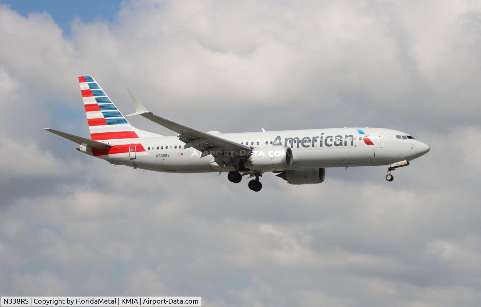 N338RS, 2018 Boeing 737-8 MAX C/N 44458, AAL 737-8 zx mbj, mkjs-mia