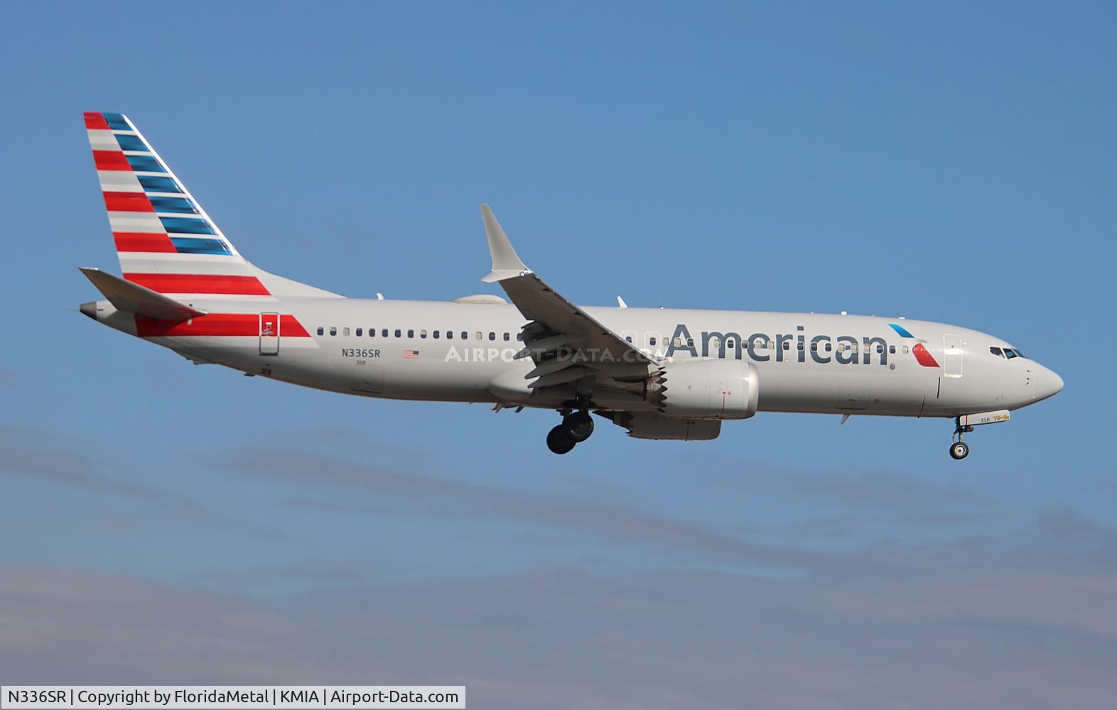 N336SR, 2021 Boeing 737-8 MAX C/N 44482, AAL 737-8 zx pos, ttpp-mia