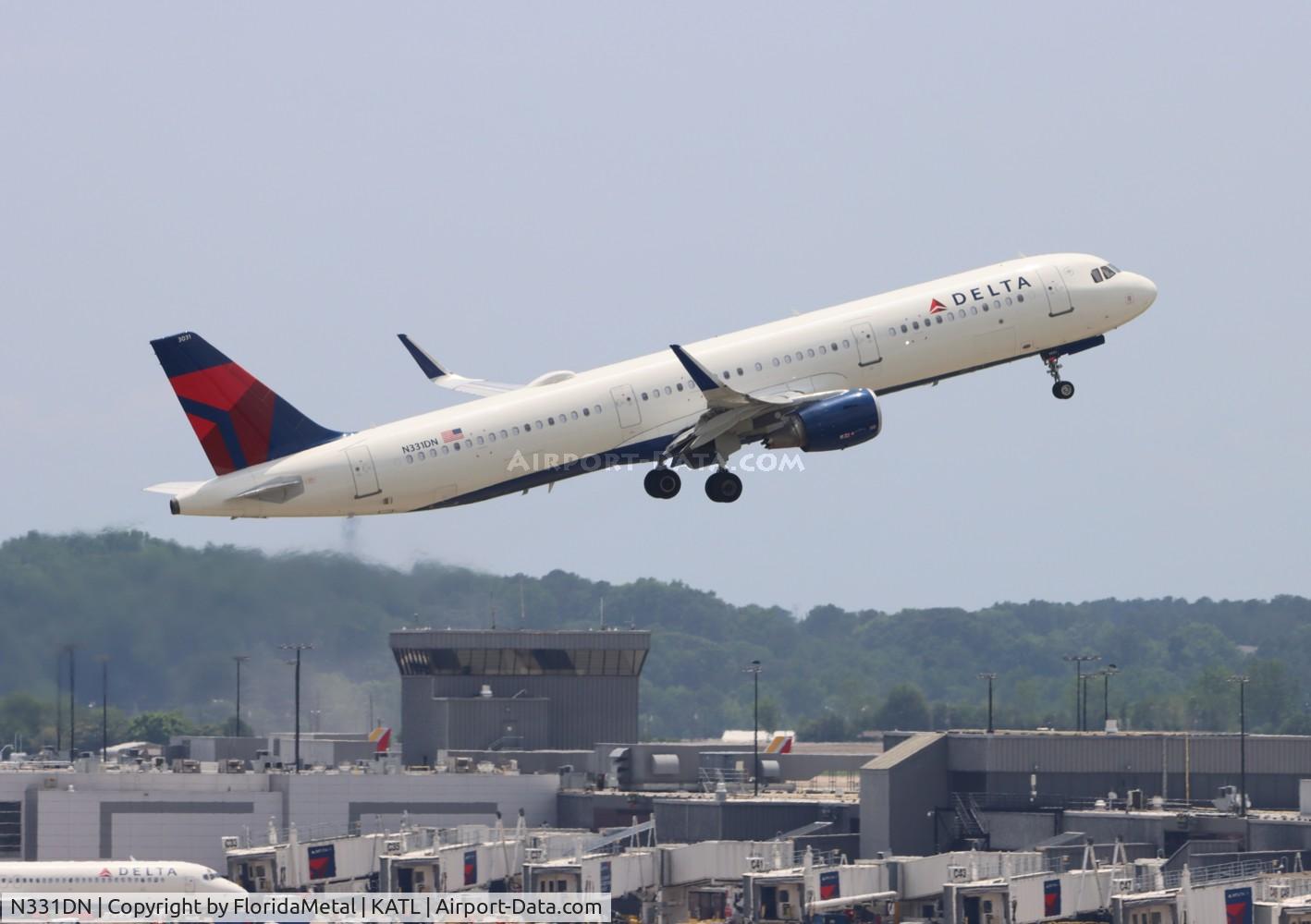N331DN, 2017 Airbus A321-211 C/N 7943, DAL A321 zx atl-slc