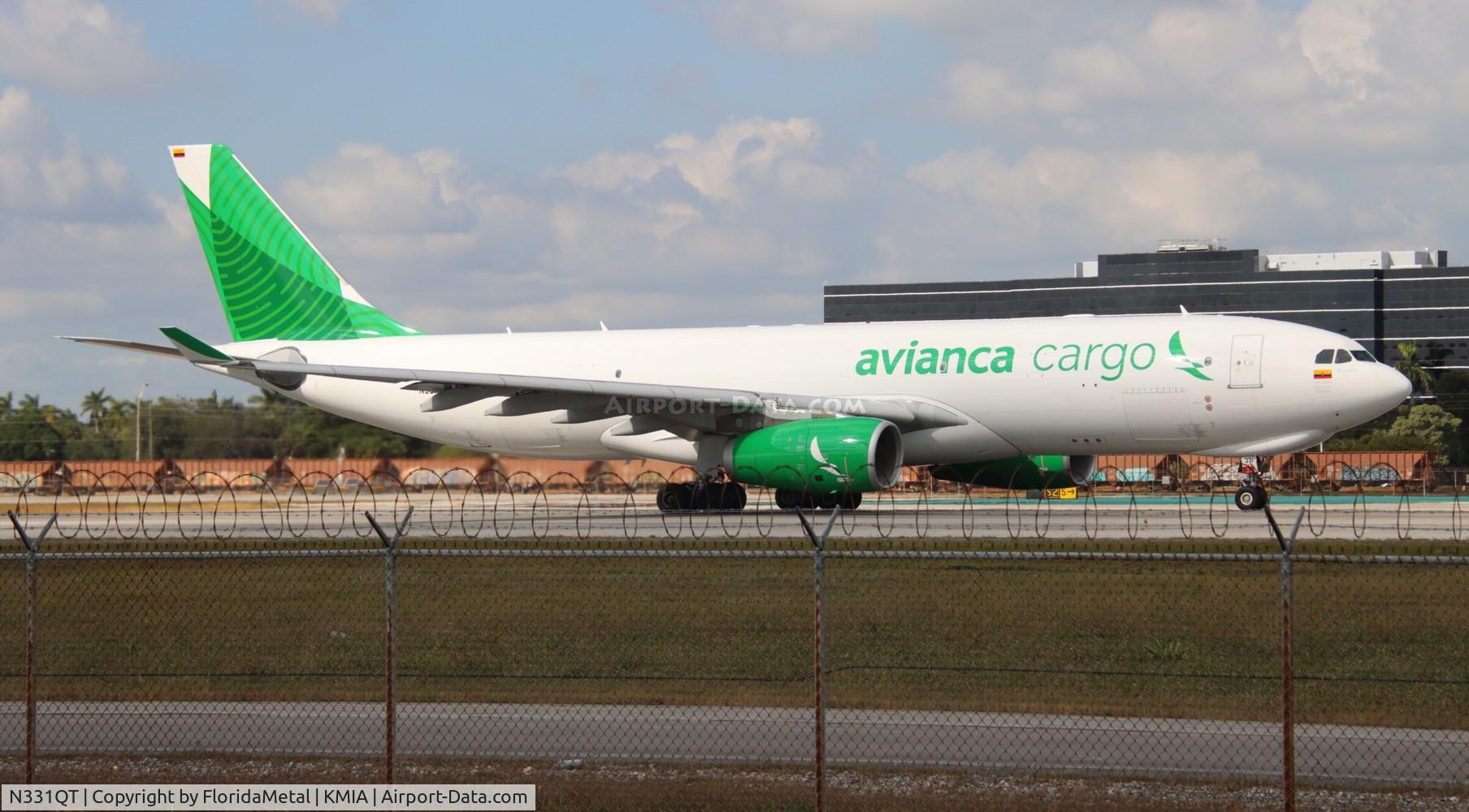 N331QT, 2012 Airbus A330-243F C/N 1380, Avianca Cargo A330-200F zx mia-mao, sbeg 