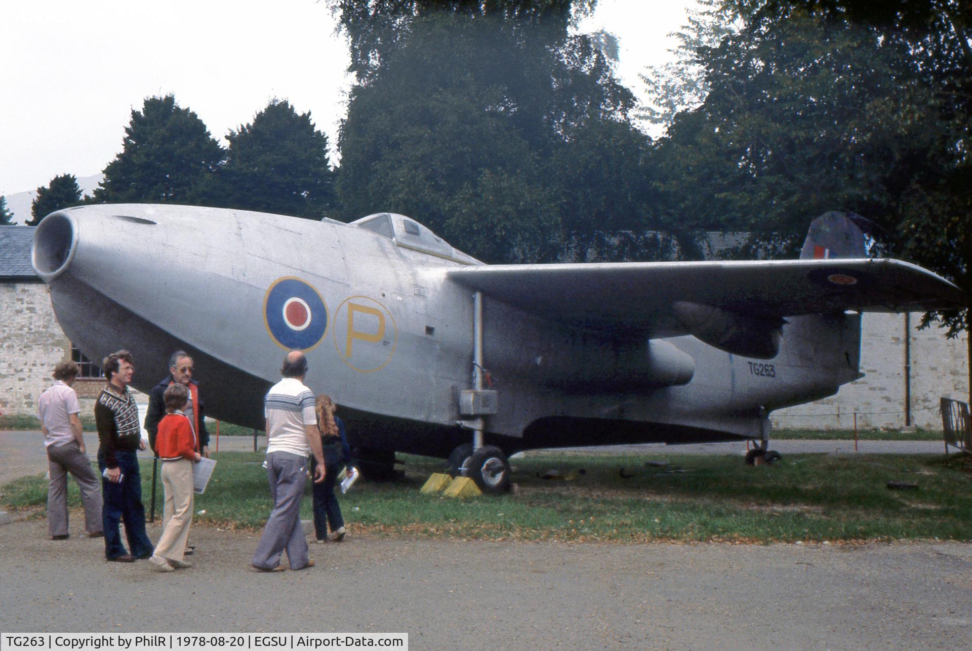 TG263, 1947 Saunders-Roe SR.A.1 C/N G-12-1, TG263 1947 SARO SR1A RAF Duxford c1978.jpg