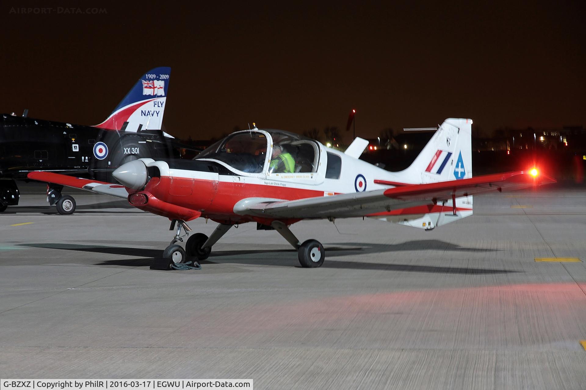 G-BZXZ, 1974 Scottish Aviation Bulldog T.1 C/N BH120/294, XX629 (G-BZXZ) 1974 SA Bulldog T1 RAF Northolt Nightshoot