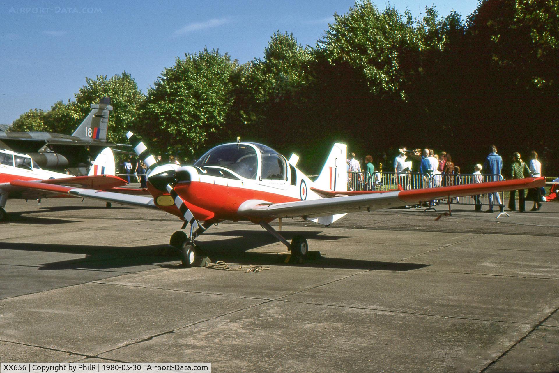 XX656, 1974 Scottish Aviation Bulldog T.1 C/N BH.120/314, XX656 1974  Scottish Aviation Bulldog T1 IAT 31.05.80