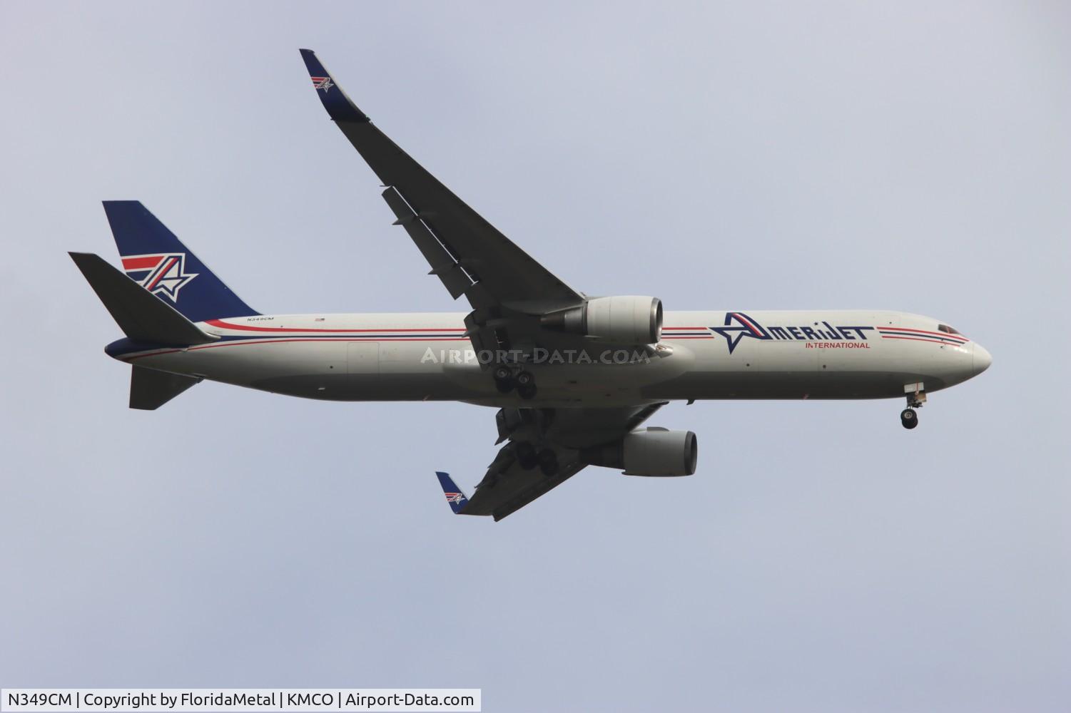 N349CM, 1993 Boeing 767-323/ER(BDSF) C/N 25450, AJT 767-300F zx ewr-mco