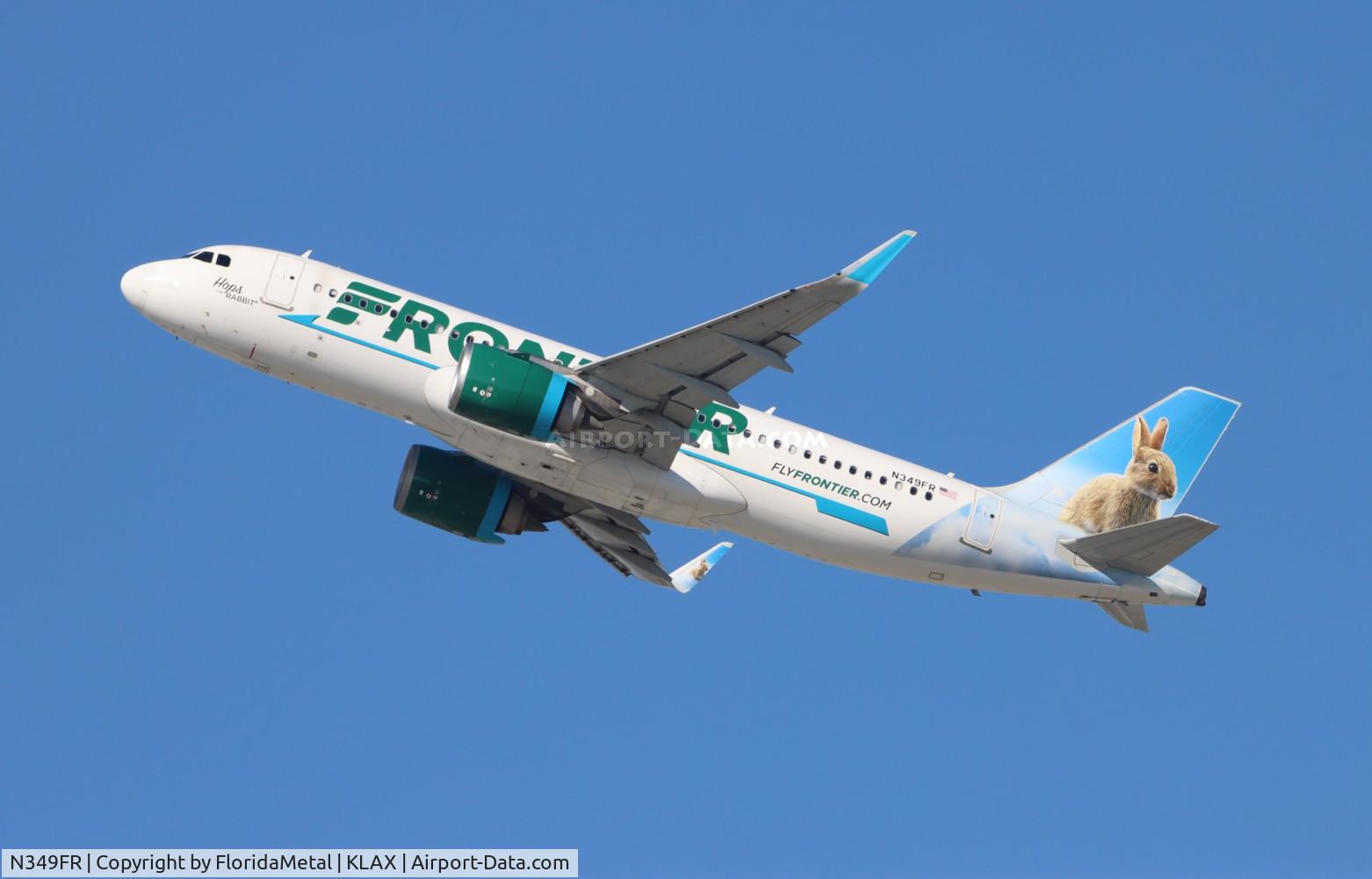 N349FR, 2019 Airbus A320-251N C/N 8766, FFT A32N Hops zx lax-phx