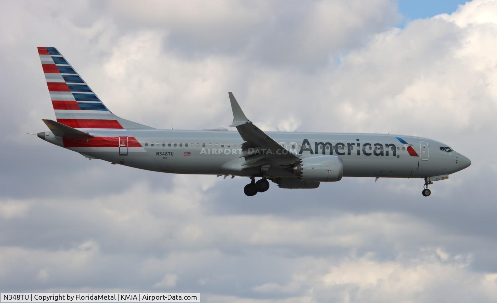 N348TU, 2024 Boeing 737 Max 8 C/N 44492, AAL 737-8 zx ord-mia
